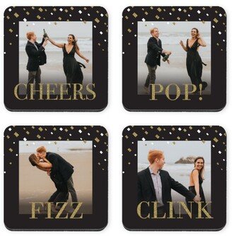 Coasters: Confetti Celebration Coaster, Black