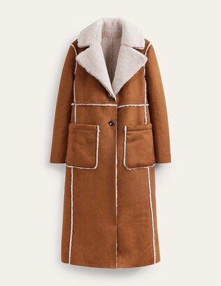 Reversible Faux Shearling Coat