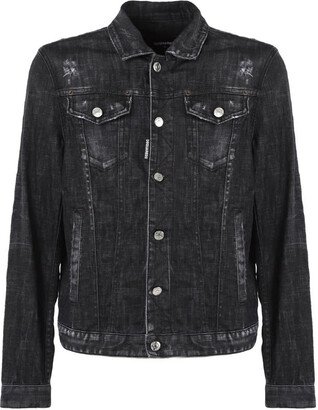 Button-up Denim Jacket-AE