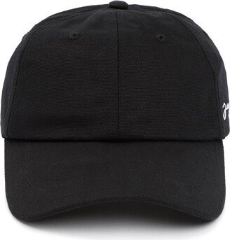 Logo Embroidered Curved Peak Baseball Cap-AB