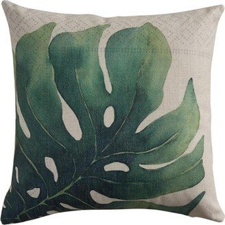 Tropical Leaf Pillow Cover