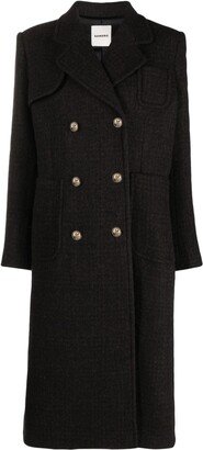 Double-Breasted Wool Coat-DF