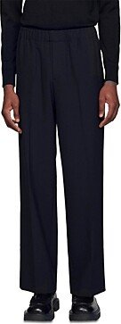 Jersey Regular Fit Wide Leg Trousers