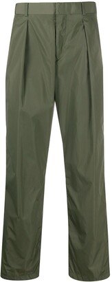 High-Waisted Straight-Leg Trousers-BT