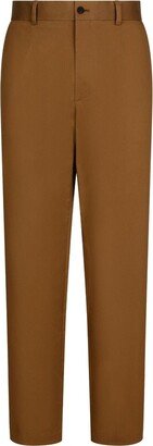 Front-Fastening Straight-Leg Trousers-AA