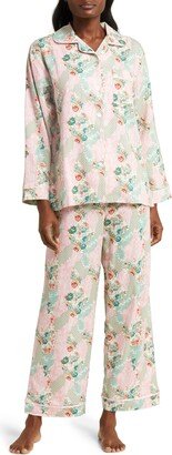 Sasha Floral Print Brushed Cotton Blend Pajamas