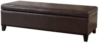 York Bonded Storage Ottoman Bench