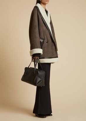 The Layton Shearling Coat in Classic Brown