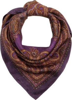 Florence Paisley Square (Purple Agate) Scarves