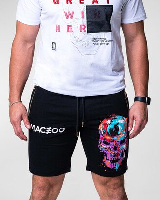 Men's Skull Paint Shorts