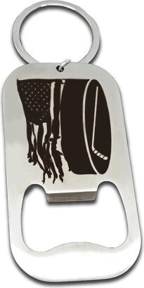 Hockey Flag Bottle Opener - Engraving Available