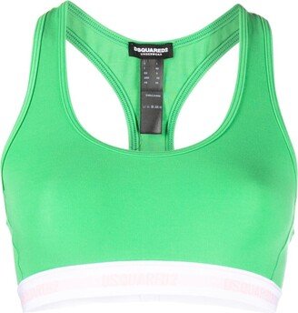 Logo-Underband Racerback Sports Bra