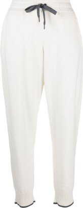 Tapered-Leg Cashmere Track Pants
