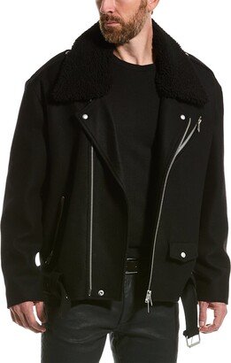 Mard Wool-Blend Biker Jacket