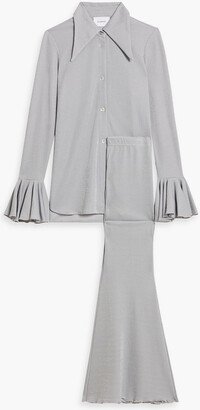 Metallic jersey pajama set-AA