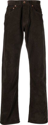 Straight-Leg Corduroy Trousers-AX