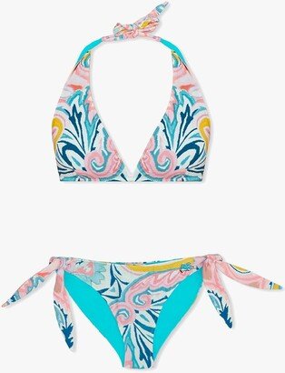 Triangle Cup Side Tie Fastened Bikini Set