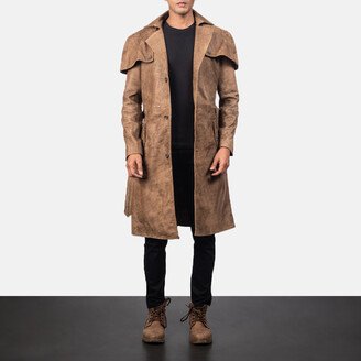 Deux Brown Leather Duster