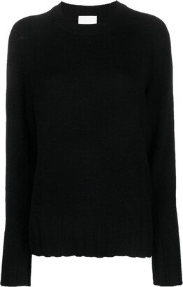 Ribbed-Detail Crew-Neck Jumper