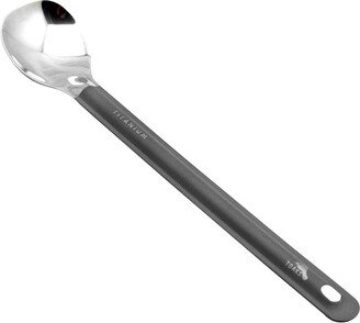 TOAKS Ultralight Long Handled Titanium Camping Spoon with Polished Head