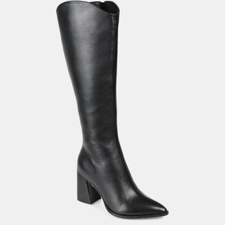 Journee Signature Journee Signature Women's Genuine Leather Tru Comfort Foam Laila Boot