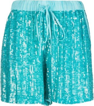 Sequin-Embellished Shorts-AA