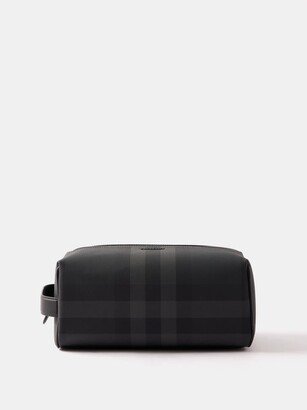 Checked Coated-canvas Washbag