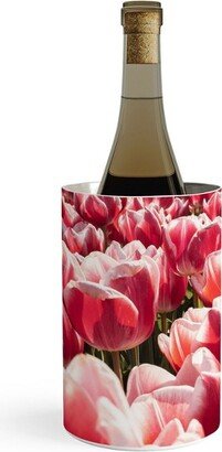 Henrike Schenk - Travel Photography Tulip Field In Holland Floral Wine Chiller