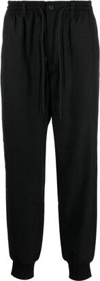 Drawstring-Waist Tapered-Leg Trousers-AC