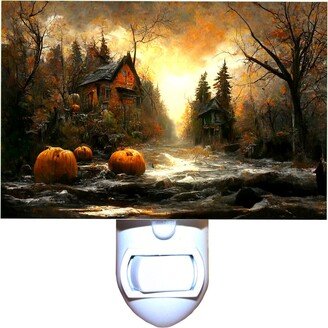 Halloween Haunted Village Decorative Night Light