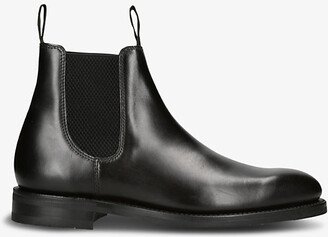 Mens Black Emsworth Leather Chelsea Boots