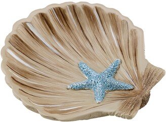 Blue Lagoon Ombre Seashells Soap Dish