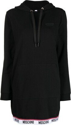 Logo-Trim Hoodie Dress