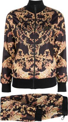 Baroque-print cotton tracksuit