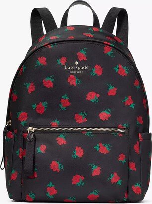 Chelsea Rose Toss Printed Large Backpack