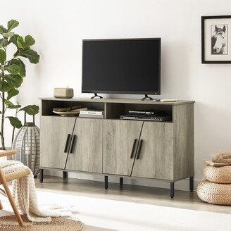 IGEMAN Modern TV Stand, TV Station with Storage and Open Drawers, Entertainment Center Console Table