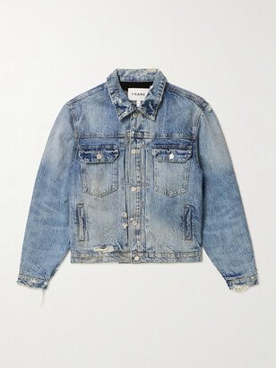 Distressed Denim Trucker Jacket