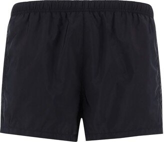 Logo-Printed Elasticated Waistband Swim Shorts