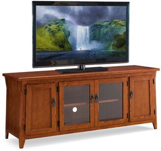 Leick Home Four Door Tv Stand For 65 Tv, Russet