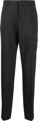 Slim-Cut Mid-Rise Trousers