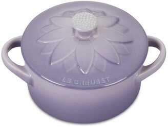 Stoneware 8 oz. Flower Mini Cocotte with Lid