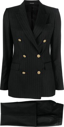 Double-Breasted Pinstripe Suit