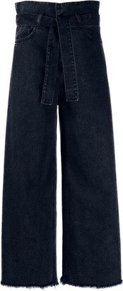 Gherissa belted wide-leg jeans