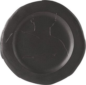 Yellow Nose Studio Black We Reflect Dinner Plate