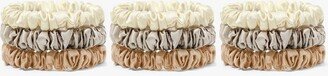 Mommesilk Pure Silk Scrunchies 9PCS - Spring Is In The Hair, Skinny