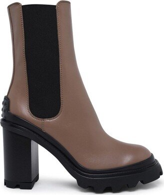 Chunky Sole Heeled Ankle Boots