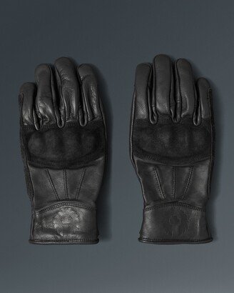 Unisex Calf Leather Clinch Glove In Black