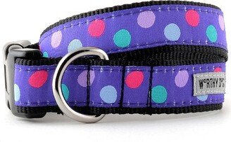 The Worthy Dog Gumball Purple Dog Collar - Purple - S