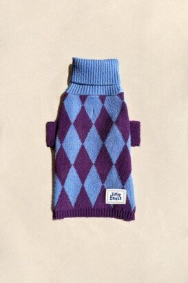 Little Beast Argyle Pet Sweater