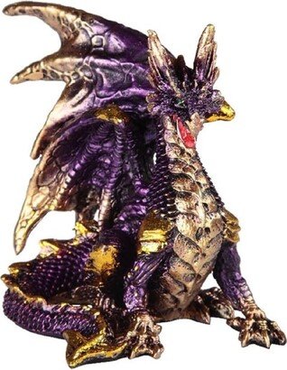 Q-Max 3.75W Purple Dragon Statue Fantasy Decoration Figurine